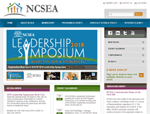 Tablet Screenshot of ncsea.org